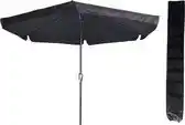 Praxis Parasol Gemini Zwart Ø300 cm | in Hoogte Verstelbaar | met Gratis Opberghoes aanbieding