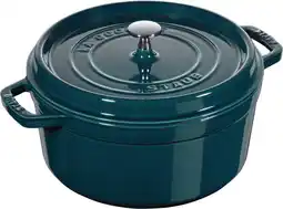 Amazon Staub Gietijzeren braadpan / cocotte, rond 26 cm, 5 L, La Mer aanbieding