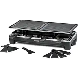 Bol.com Rommelsbacher RCS 1350 raclette 8 persoon/personen 1350 W Zwart Roestvrijstaal aanbieding