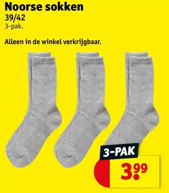 Kruidvat Noorse sokken aanbieding