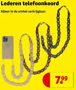 Kruidvat Lederen telefoonkoord aanbieding