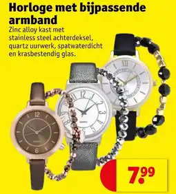 Kruidvat Horloge met bijpassende armband aanbieding