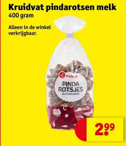 Kruidvat Kruidvat pindarotsen melk aanbieding