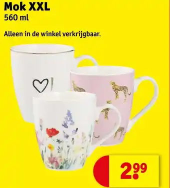 Kruidvat Mok XXL aanbieding