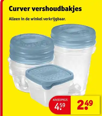 Kruidvat Curver vershoudbakjes aanbieding