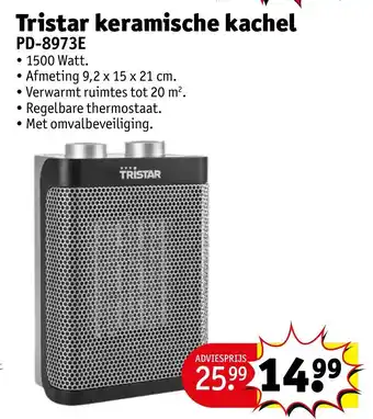 Kruidvat Tristar keramische kachel aanbieding