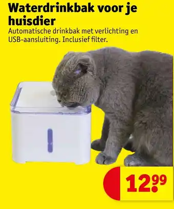 Kruidvat Waterdrinkbak voor je huisdier aanbieding