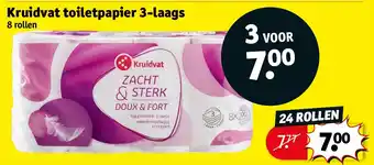 Kruidvat Kruidvat toiletpapier 3 laags aanbieding