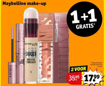 Kruidvat Maybelline make up aanbieding