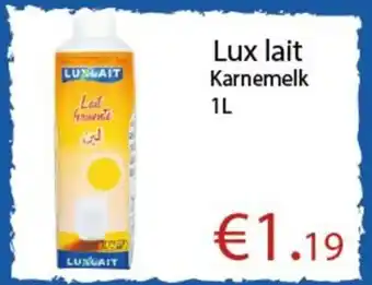 Tanger Markt Lux lait aanbieding