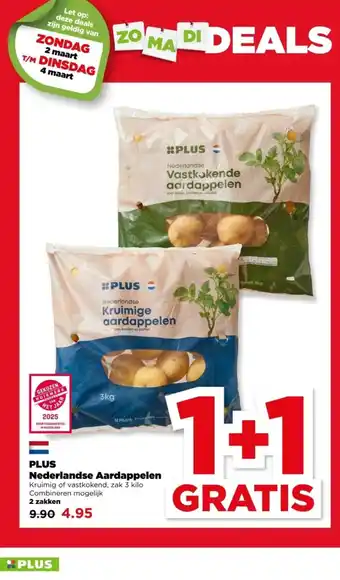 PLUS PLUS  Nederlandse Aardappelen aanbieding