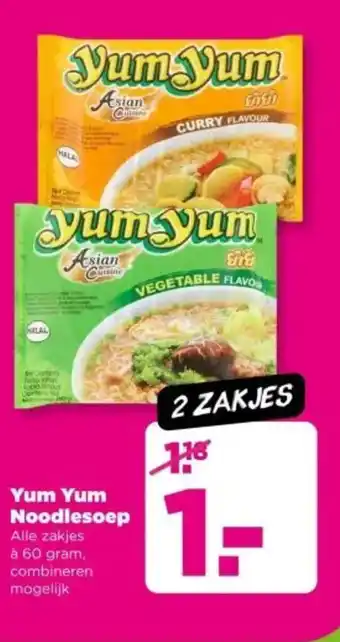 PLUS Yum Yum Noodlesoep aanbieding