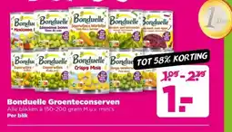 PLUS bonduelle Groenteconserven aanbieding