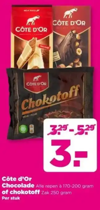 PLUS Côte d'Or Chocoladeof chokotoff aanbieding