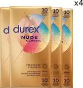 Bol.com Durex Condooms Nude Huid-Op-Huid Gevoel 10st x4 aanbieding