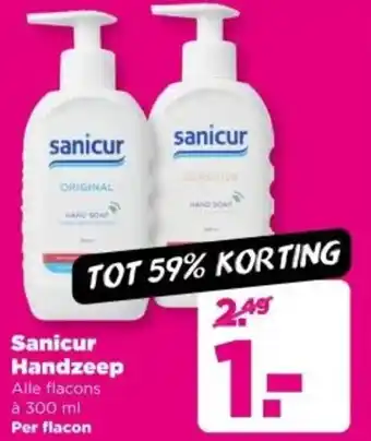 PLUS Sanicur Handzeep aanbieding