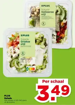 PLUS PLUS Salade aanbieding