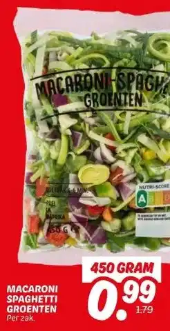 Dekamarkt MACARONI SPAGHETTI GROENTEN aanbieding