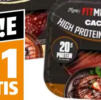 Poiesz Fitmeals high protein pancakes naturel of cacao aanbieding