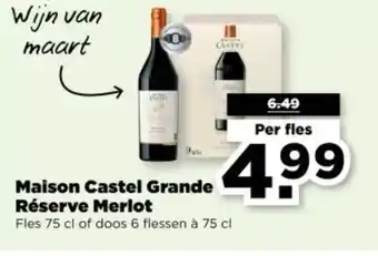 PLUS Maison Castel Grande Réserve Merlot aanbieding