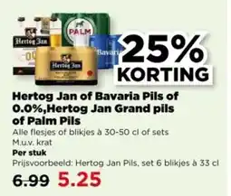 PLUS Hertog Jan of Bavaria Pils of 0.0%, Hertog Jan Grand pils of Palm Pils aanbieding