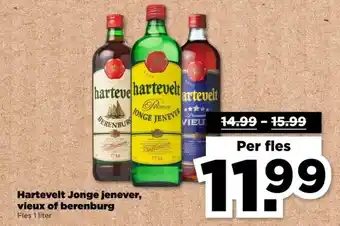 PLUS Hartevelt Jonge jenever, vieux of berenburg aanbieding