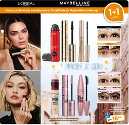 Trekpleister Keuze uit het hele assortiment L'Oreal Paris en Maybelline make-up. aanbieding