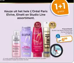 Trekpleister Keuze uit het hele L'Oréal Paris Elvive, Elnett en Studio Line assortiment. aanbieding