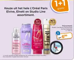 Trekpleister Keuze uit het hele L'Oréal Paris Elvive, Elnett en Studio Line assortiment. aanbieding