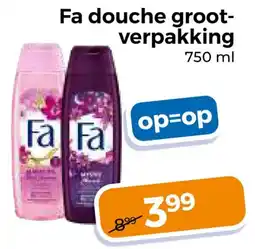 Trekpleister Fa douche grootverpakking aanbieding