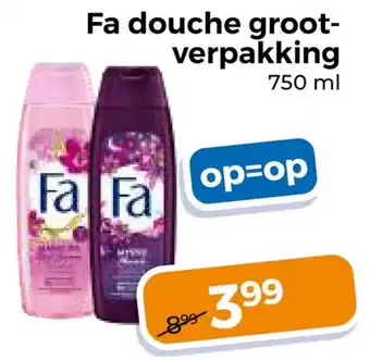 Trekpleister Fa douche grootverpakking aanbieding