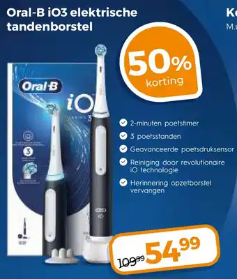 Trekpleister Oral B i03 elektrische tandenborstel aanbieding