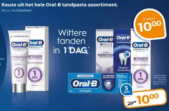 Trekpleister Oral B tandpasta aanbieding