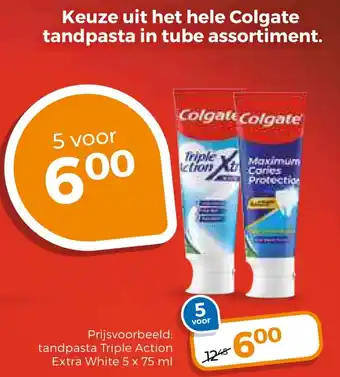 Trekpleister Colgate tandpasta in tube aanbieding