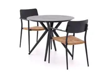 Kees Smit Bellagio Cino/Sora ø90cm dining tuinset 3-delig stapelbaar aanbieding