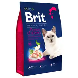 Zooplus 2x8kg Brit Premium by Nature Cat Gesteriliseerd droogvoer met kip aanbieding