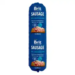 Zooplus Brit Sausage natvoer - Kip & Lam (24 x 800 g) aanbieding