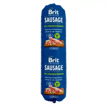 Zooplus Brit Sausage natvoer - Kip & Wild (24 x 800 g) aanbieding