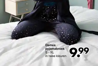 Wibra Dames pyjamabroek aanbieding