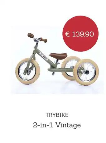 Baby Plus TRYBIKE 2-in-1 Vintage aanbieding