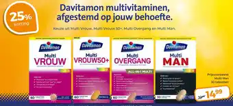 Trekpleister Keuze uit Multi Vrouw, Multi Vrouw 50+, Multi Overgang en Multi Man. aanbieding