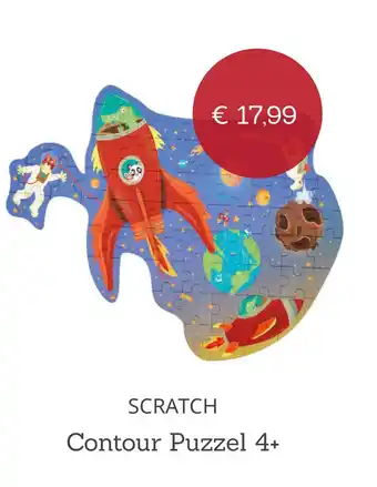 Baby Plus SCRATCH Contour Puzzel 4+ aanbieding