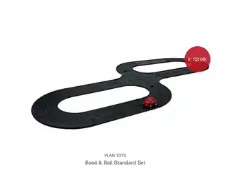 Baby Plus PLAN TOYS Road & Rail Standard Set aanbieding