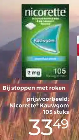 Trekpleister nicorette aanbieding