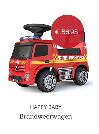 Baby Plus HAPPY BABY Brandweerwagen aanbieding