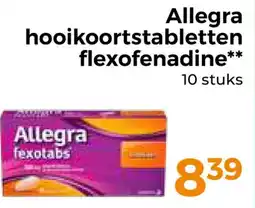 Trekpleister Allegra hooikoortstabletten flexofenadine aanbieding