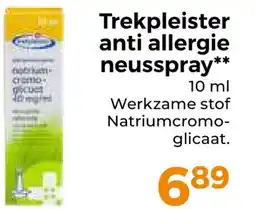 Trekpleister Trekpleister anti allergie neusspray aanbieding