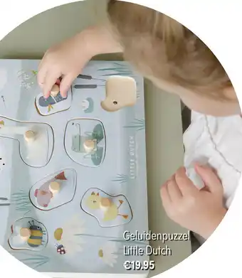 Baby & Tiener Geluidenpuzzel Litile Dutch aanbieding