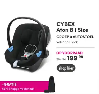 Baby & Tiener Cybex Aton Bi Size Groep 0 Autostoel Volcano Black aanbieding