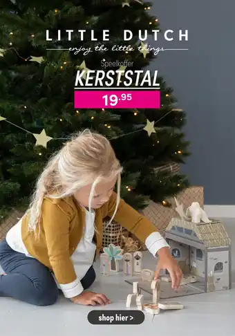 Baby & Tiener Little Dutch Speelkoffer Kerststal aanbieding